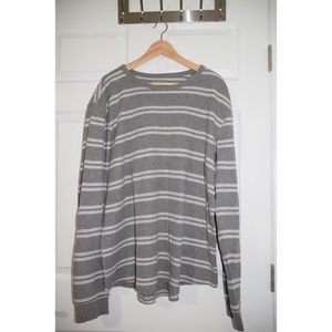 Oversized White/Gray Stripped Sweater